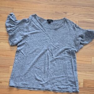J. Crew Heather Gray Short Sleeve Top